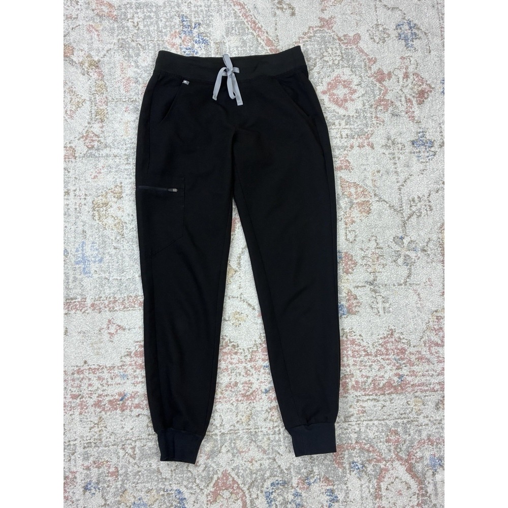 FIGS Zamora Jogger Scrub Pants • Black • XS